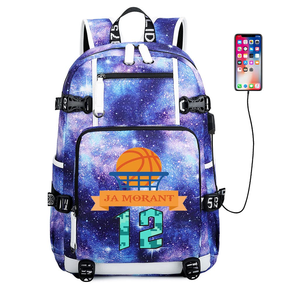 **Star JA 12 Basketball Player Backpack - Unisex Multifunctional Travel Backpack for School, College & Sports Fans - Perfect for Gym, Travel & Everyday Use**