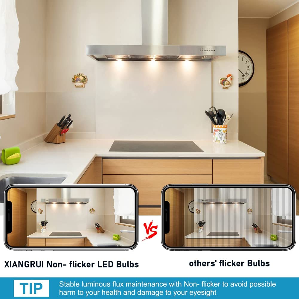 2-Pack E14 LED Bulb 8W Warm White 3000K - European Base Refrigerator & Oven Light for Whirlpool RBD305PVS02, Cooker Hood Bulb 4173175 & 4174189 - 80W Equivalent AC120V - Perfect for Kitchen Appliances & Home Lighting