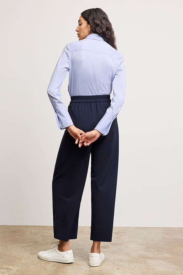 Elena Travel Culotte Pants - OrigamiTech Wrinkle-Free Dark Navy for Women | Perfect for Business Trips & Casual Outings