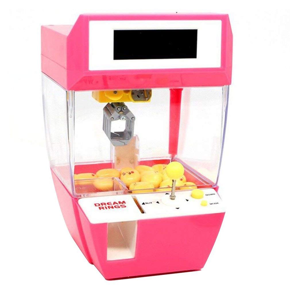 Coin Operated Arcade Claw Machine - Pink Candy Doll Grabber Game for Kids & Children | Fun Prize Crane Toy for Birthday Parties, Arcades & Family Entertainment
