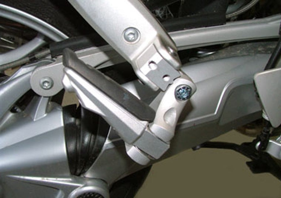 BMW R1250RT & R1200RT WC (2014+) Adjustable Passenger Footpeg Lowering Kit - Improve Comfort for Long Rides & Touring
