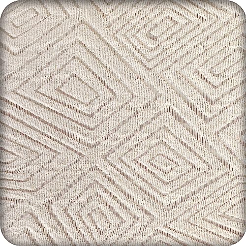 Beige Square Jacquard