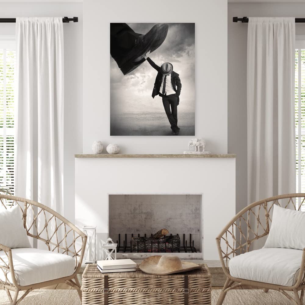 Still Standing Fine Art Canvas Wall Decor by Tommy Ingberg - 24x32 Inches Ready to Hang - Modern Abstract Painting for Living Room, Bedroom, Office & More - Perfect for Home Decor, Gifts & Interior Design