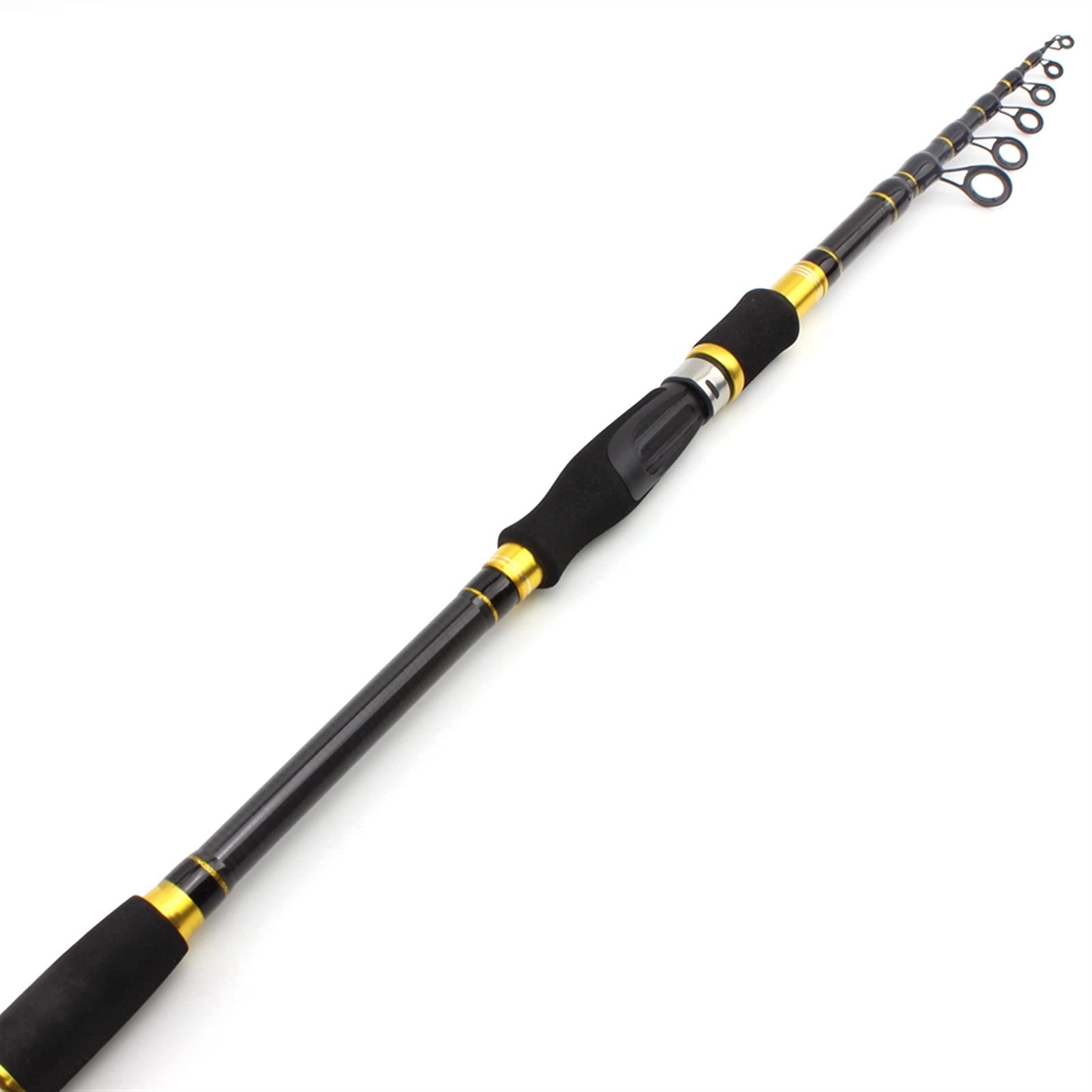 Ultra-Light Telescopic Fishing Rod - Portable Carbon Fiber Bait Rod 1.8M-2.7M for Trout, Sea & Freshwater Fishing | Compact Travel Fishing Gear for Camping, Hiking & Outdoor Adventures