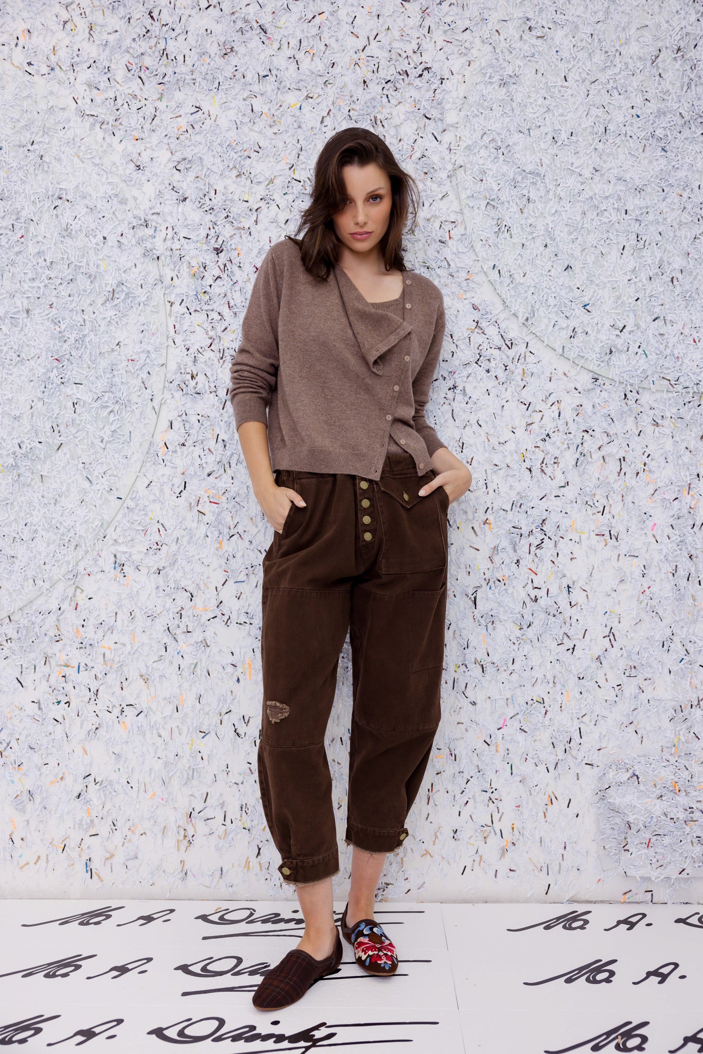 M.A. Dainty Trucker Pant - Women's High Waisted Denim Jeans for Casual & Work Wear | Perfect for Everyday Outfits, Office Style & Weekend Looks