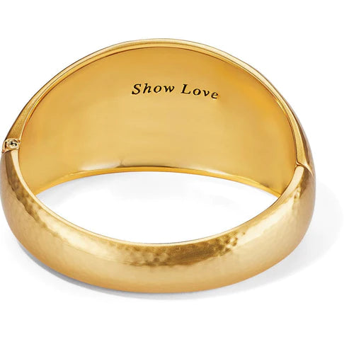 Brighton Versailles Colonnade Hinged Bangle Bracelet in Gold Tone - Elegant Jewelry for Women, Perfect for Parties, Weddings & Special Occasions