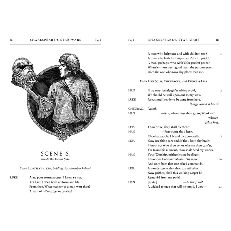 William Shakespeare's Star Wars: Verily, A New Hope - Classic Sci-Fi Retold in Elizabethan Style | Perfect for Shakespeare Fans & Star Wars Enthusiasts | Great for Themed Parties, Book Clubs & Unique Gifts