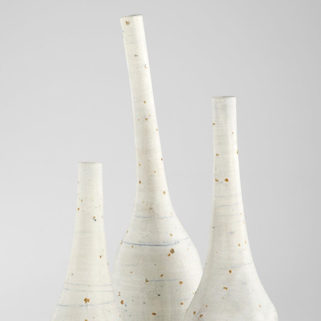 Cyan Design 11408 Gannet Vase - Small Off White Ceramic Vase for Home Decor, Wedding Centerpiece, or Gift Idea