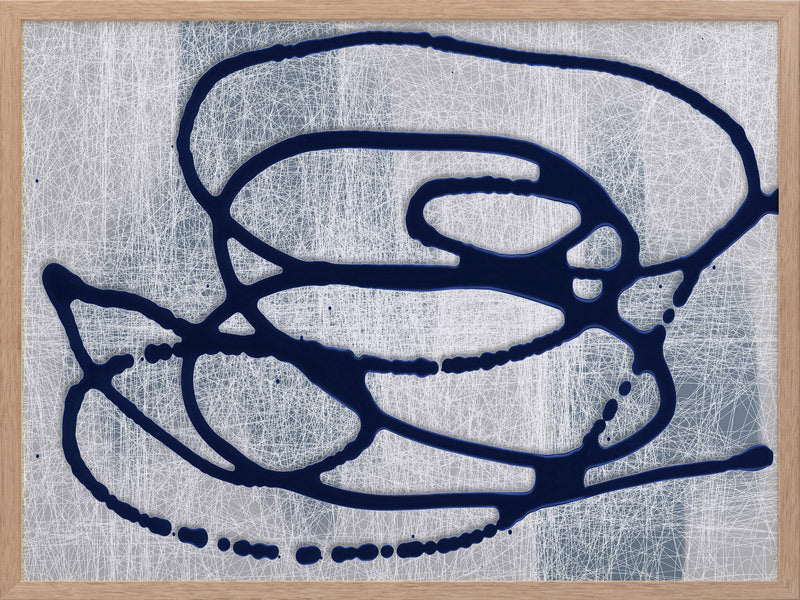 Disparity II Framed Wall Art Print - Modern Abstract Canvas Painting for Living Room, Bedroom & Office Decor