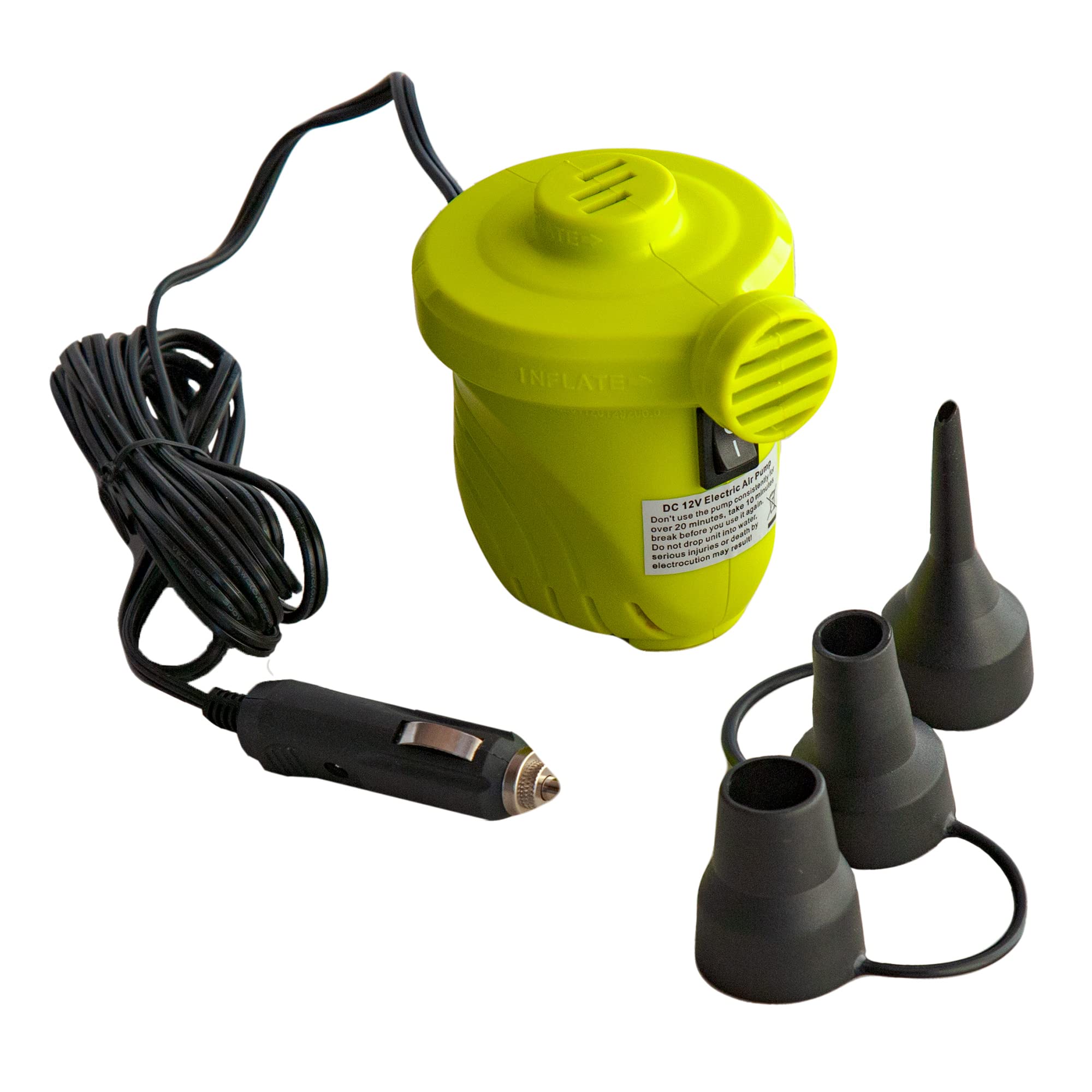 Best ZUP Air Pumps for Inflatables - Fast & Portable Electric Pump for Pool Floats, Air Mattresses, Beach Toys - Perfect for Camping, Pool Parties & Beach Vacations