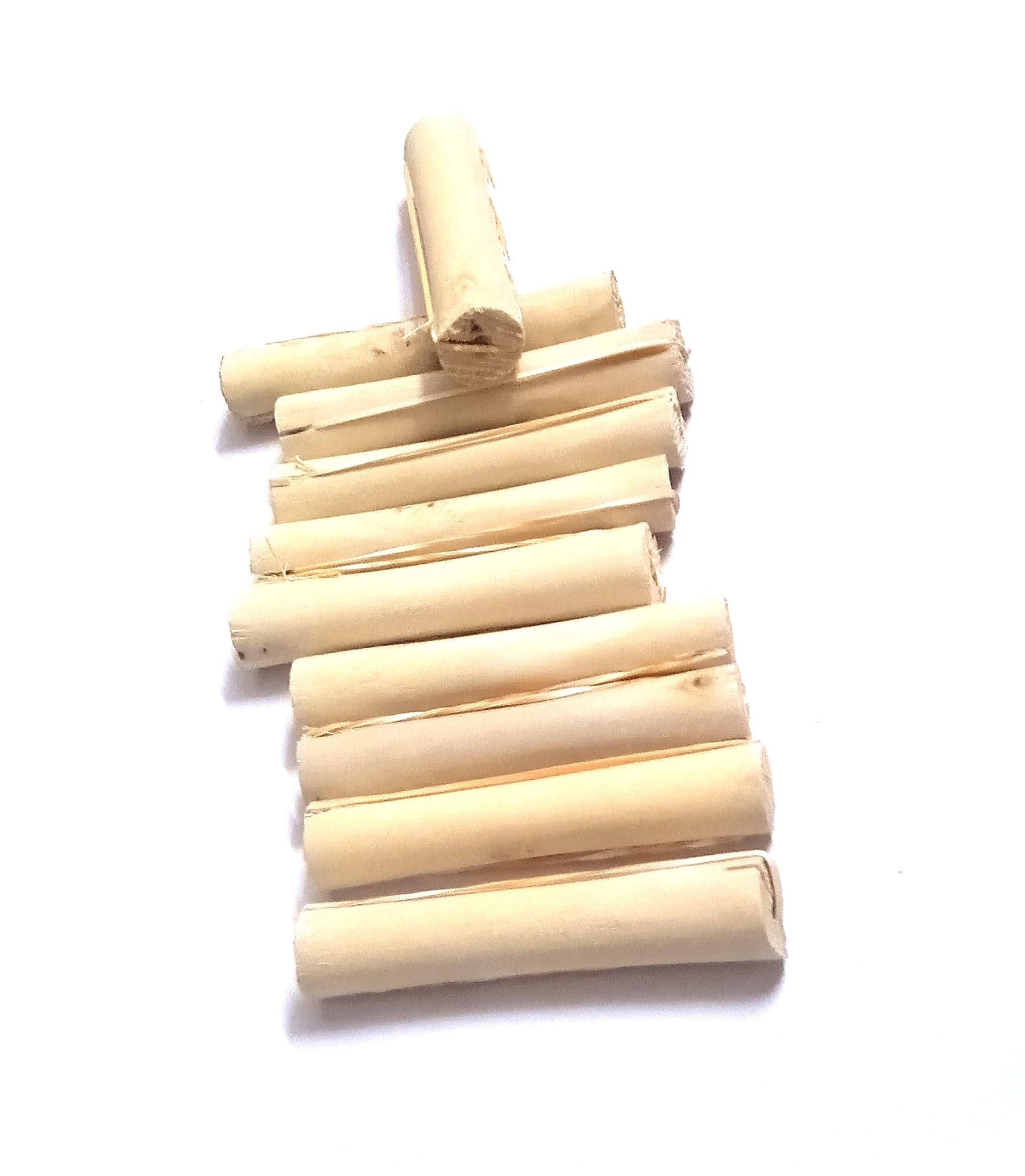 Nawani Wooden Hair Rollers Set of 10 - Smooth Natural Wood Curlers for Heatless Waves & Vintage Styling - Perfect for DIY Hair Styling, Salons, and Retro Fashion Looks