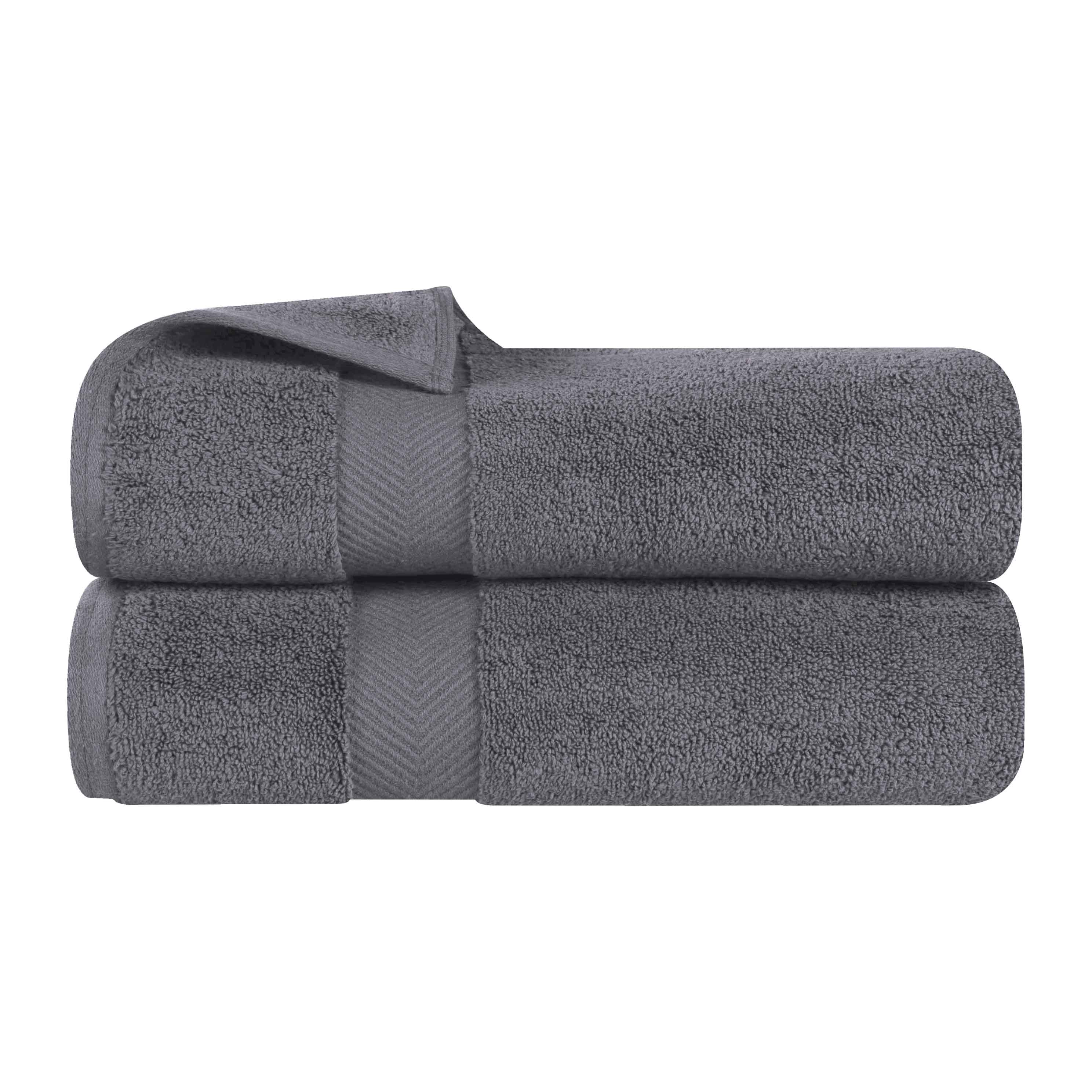 Premium Zero Twist Cotton 2-Piece Bath Towel Set - Ultra Soft & Absorbent - Perfect for Spa, Bathroom & Beach Use