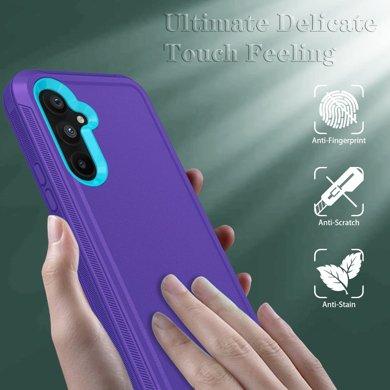 ONOLA Heavy Duty Shockproof 3-Layer Phone Case for Samsung Galaxy S23 6.1