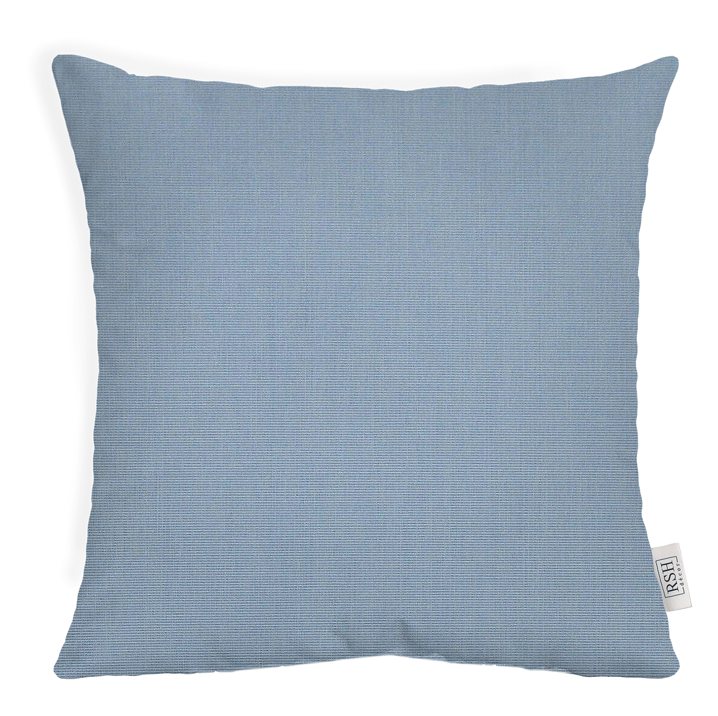 Sunbrella Canvas Blues Square Throw Pillow - 18x18 Inch Outdoor Decorative Cushion - Waterproof & Fade-Resistant for Patio, Porch, and Living Room