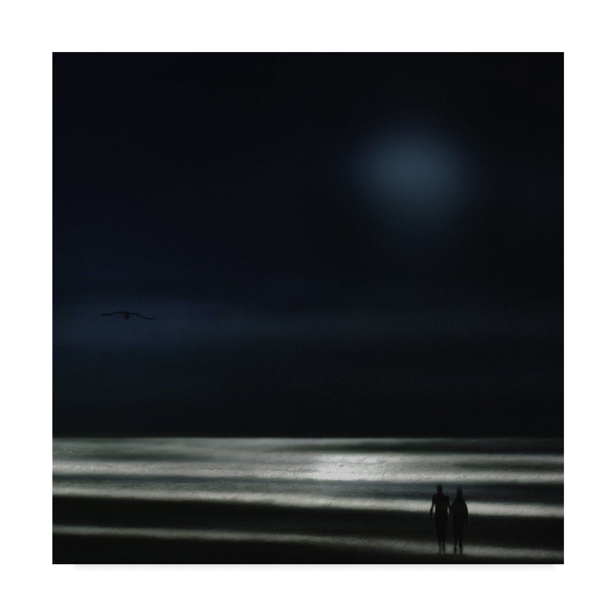 Piet Flour Fine Art - 'You Are My Ocean' 35x35 Inch Multicolor Canvas Wall Art for Living Room, Bedroom & Office Decor