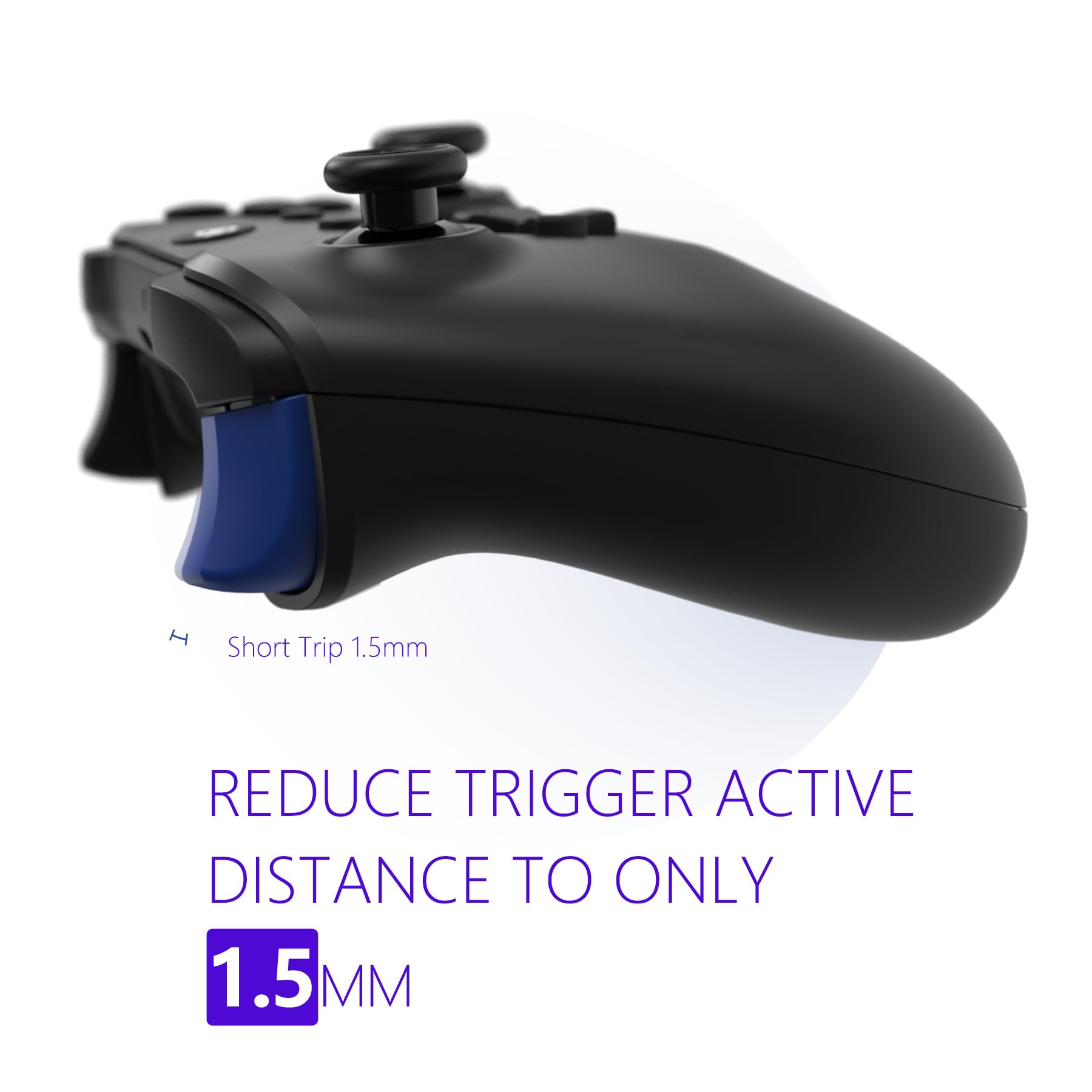 HEXGAMING ULTRA ONE Wireless Gaming Controller for Xbox Series X/S, Xbox One & Windows PC (7/8/10) - 4 Remappable Back Paddles, Adjustable Hair Triggers, Interchangeable Thumbsticks, 6 Custom Profiles - Chaos Purple - Perfect for Competitive Gaming & Long Play Sessions