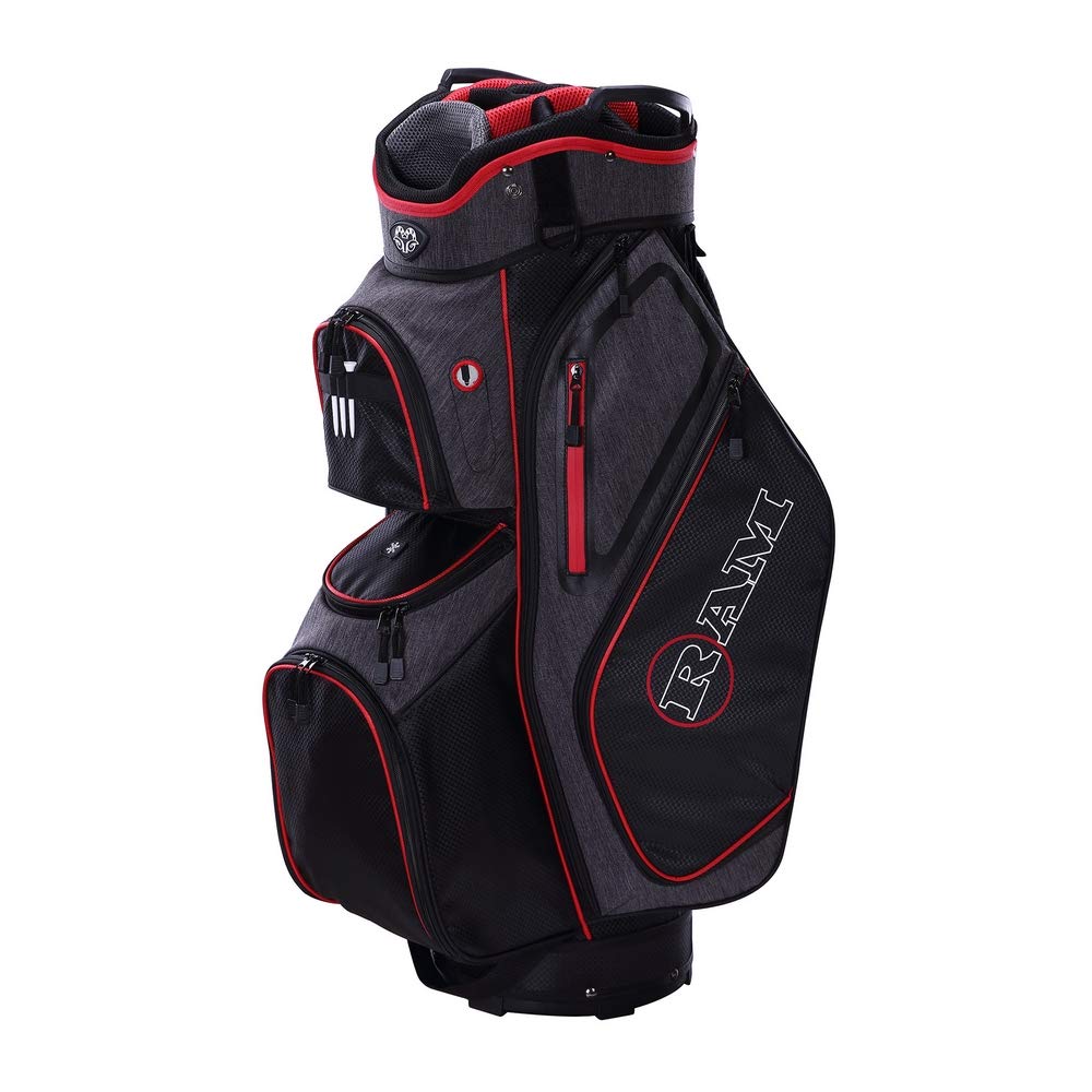 Ram Golf Tour Cart Bag with 14-Way Dividers Top - Durable & Stylish Golf Bag for Tournaments & Practice Rounds