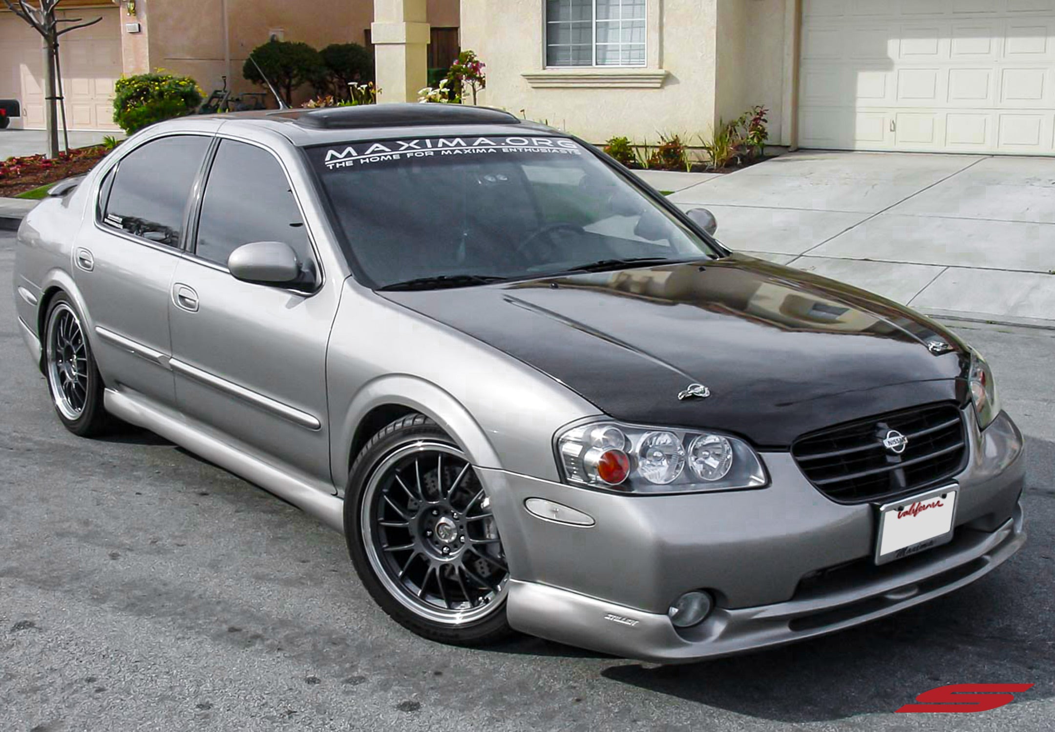 2000-2001 Nissan Maxima Front Lip Spoiler - OEM Style Polyurethane Bumper Lip for Enhanced Aerodynamics - Perfect for Car Enthusiasts & Street Racing Upgrades