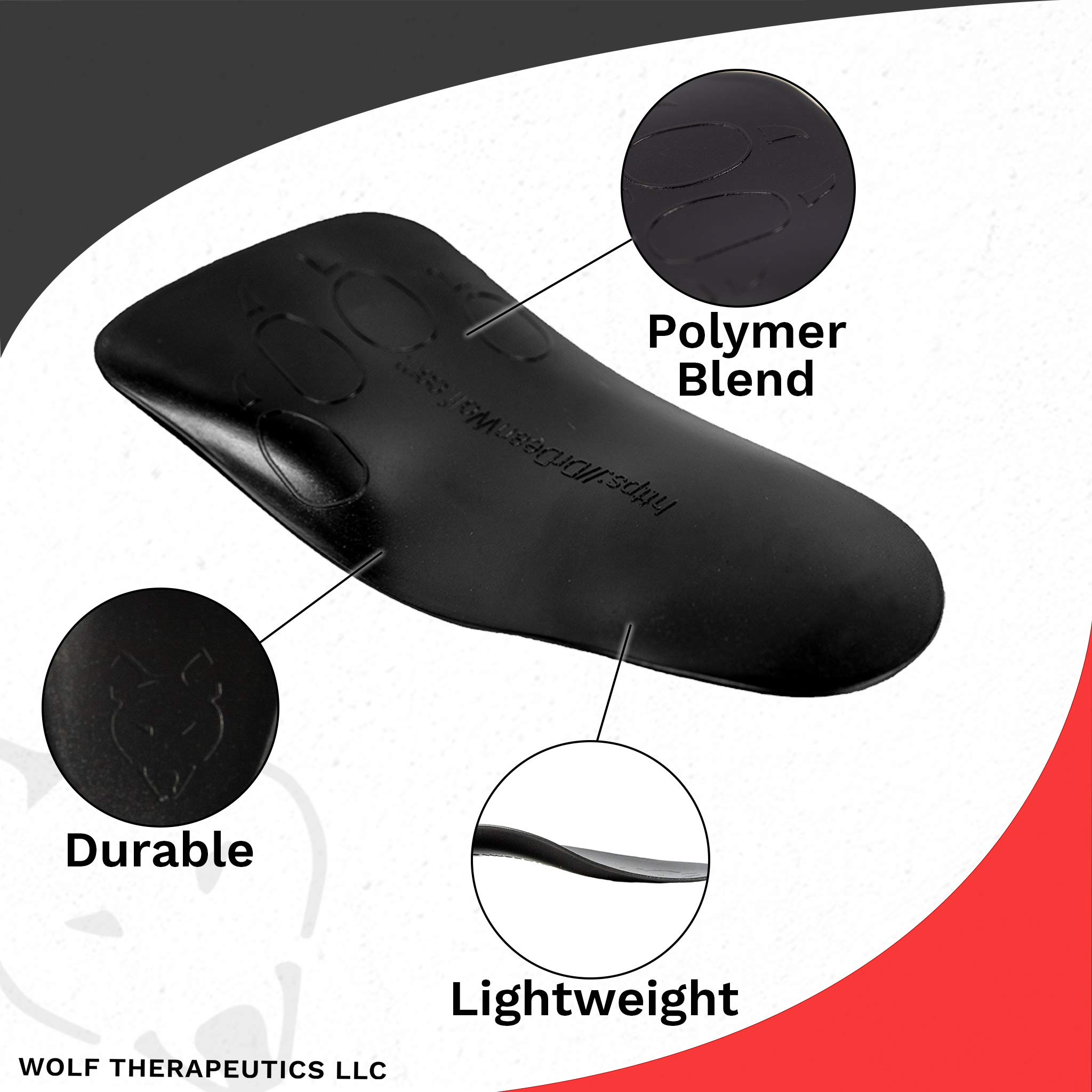Dr. Wolf Orthotic Insoles for Plantar Fasciitis Relief - Arch Support Inserts for Men & Women - Heel Pain Relief & Foot Support (Men's 12, Women's 13) - Perfect for Running, Walking & All-Day Comfort