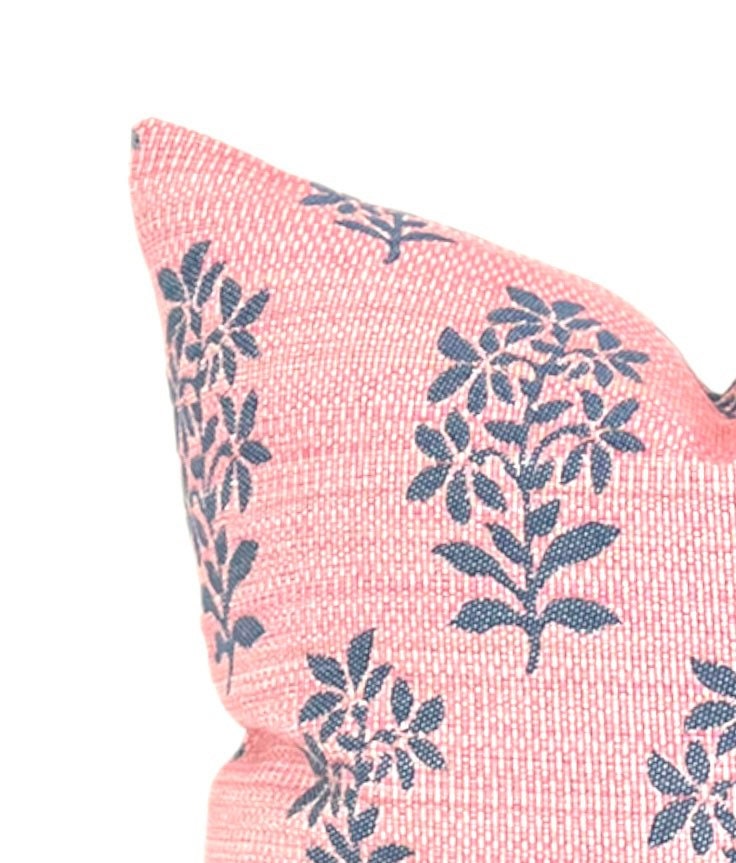Peter Dunham OUTDOOR Asha in Pink Indigo - Stylish Outdoor Cushion for Patio, Garden & Poolside Decor - Water-Resistant & UV-Protected