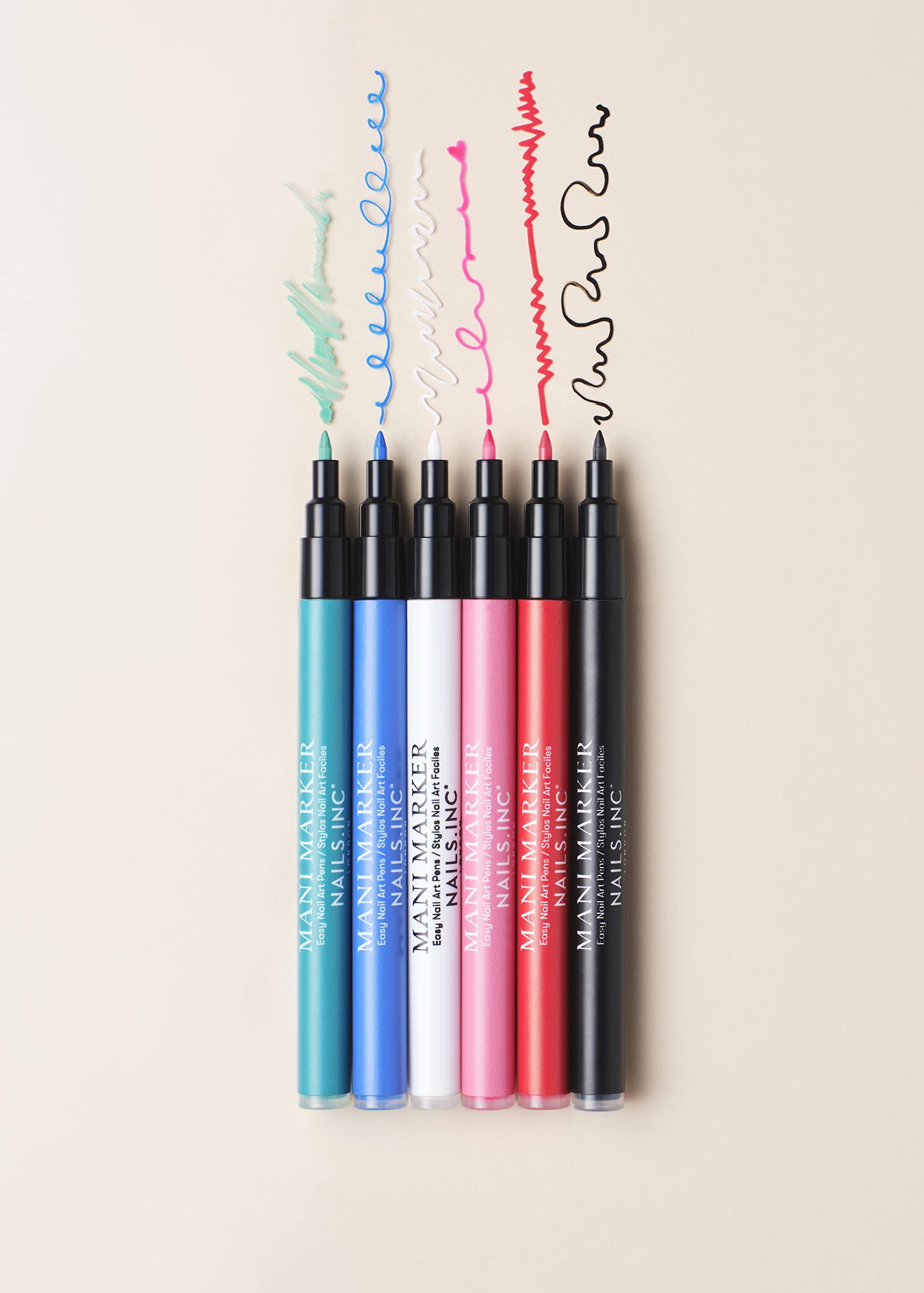 Nails.INC Bubblegum Pink Mani Marker Nail Art Pen - Quick Dry, Long Lasting Nail Polish Pen for Easy At-Home Manicures & Nail Art Designs | Perfect for Parties, Weddings & Everyday Wear