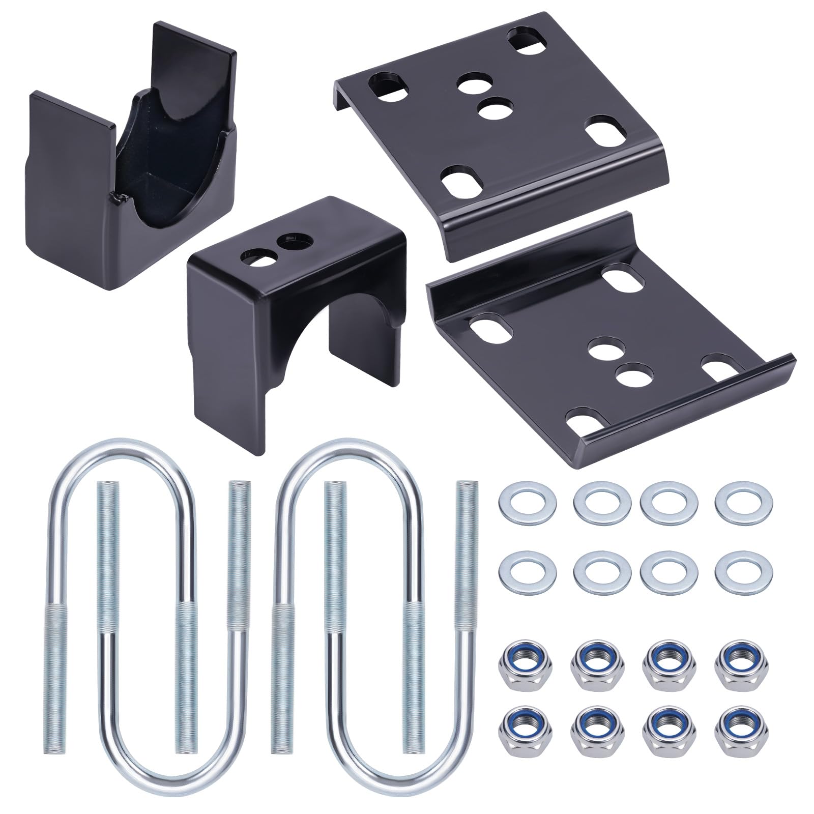 maXpeedingrods 6-Inch Rear Axle Drop Flip Lowering Kit with U-Bolts - Compatible with Dodge Ram Charger D100 D150 2WD (1972-1993 Models) - Perfect for Custom Suspension Lowering & Performance Upgrades