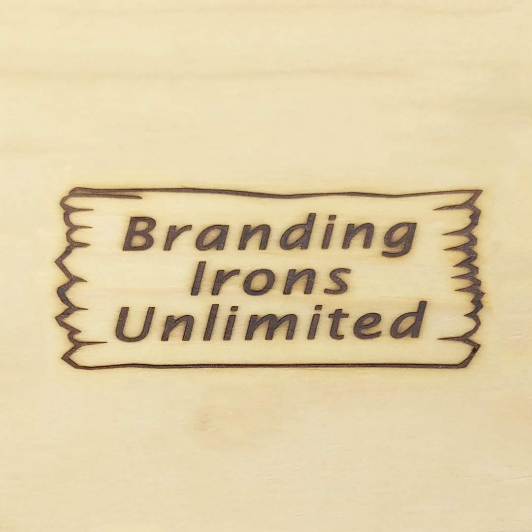 Custom Electric Branding Iron with Personalized Text & Wood Sign Design - Large Size - Handcrafted in USA - Perfect for DIY Woodworking, Leather Crafting & Personalized Gifts