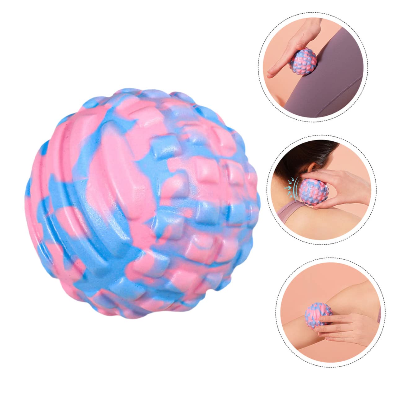 CLISPEED 2-Pack Massage Balls for Yoga, Fitness & Foot Relief - EVA Foam Therapy Balls for Myofascial Release, Muscle Recovery & Plantar Fasciitis Pain Relief - Perfect for Athletes, Runners & Office Workers