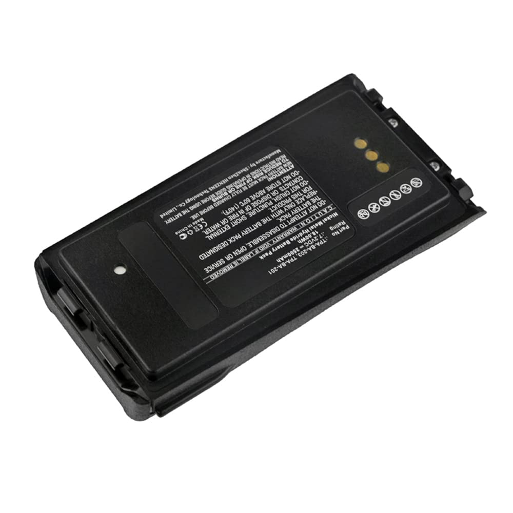 Synergy Digital 2-Way Radio Battery - Ni-MH 7.2V 2500mAh Replacement for Tait TPA-BA-201 | Long-Lasting Power for Walkie Talkies | Ideal for Security, Construction & Outdoor Adventures