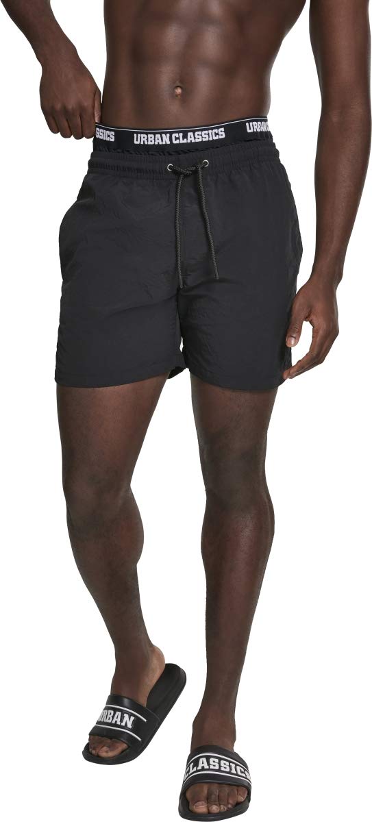 Urban Classics Men's Two-in-One Swim Shorts - Quick Dry, Comfortable & Stylish for Beach, Pool & Summer Activities