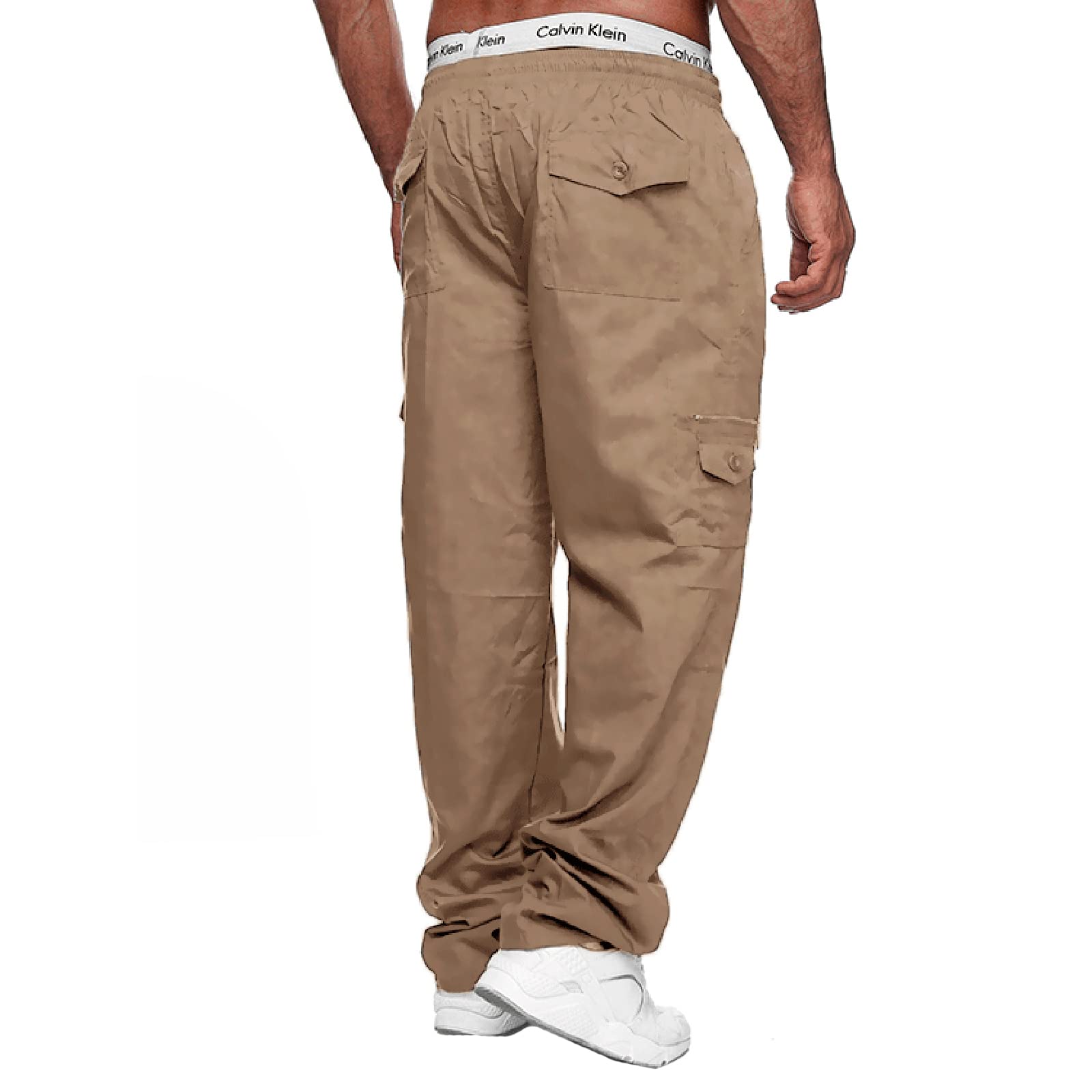 Men's Casual Cargo Pants - Lightweight Tactical Joggers with Multiple Pockets, Breathable Sweatpants for Outdoor, Gym & Streetwear | Perfect for Hiking, Workout & Daily Wear