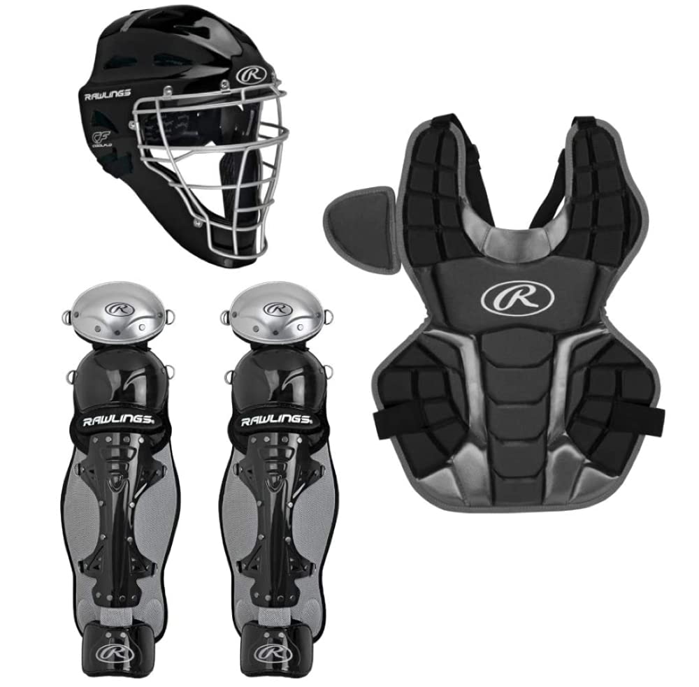 Rawlings Renegade Series NOCSAE Approved Baseball Catcher's Gear Set - Chest Protector, Leg Guards & Helmet for Youth & Adult Players - Perfect for Training, Games & League Play