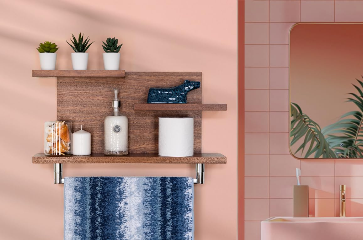 Straga Rustic Wall Mounted Bathroom Shelves - 23