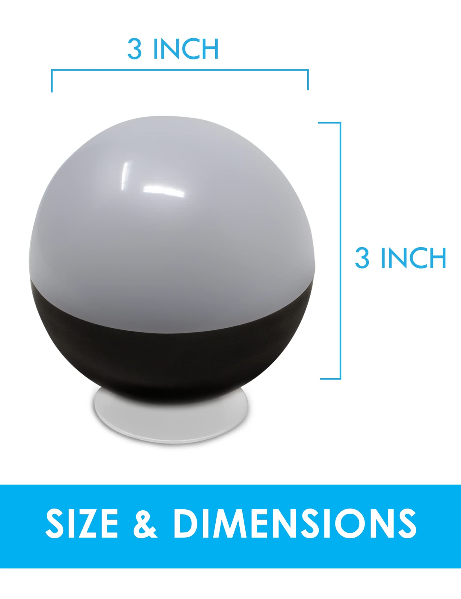 Bright Basics Ultra Bright LED Vanity Light - Portable Wireless Ball Lamp Mirror Lights for Makeup, Selfies & Travel - Perfect for Home, Salon & On-the-Go Beauty