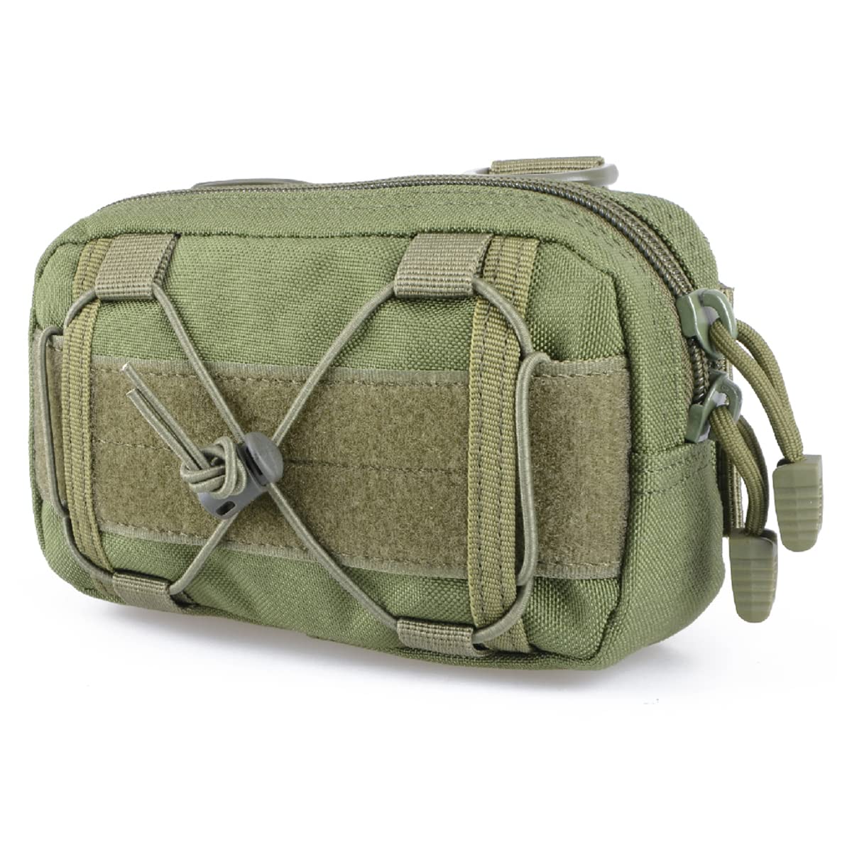TRIWONDER Molle Pouches - Tactical Compact Water-Resistant EDC Utility Pouch Waist Bag with Bungee Straps - Horizontal MOLLE Pouch for Tools, Medical Supplies & Everyday Carry (EDC) - Perfect for Hiking, Camping, Tactical Gear & Outdoor Adventures