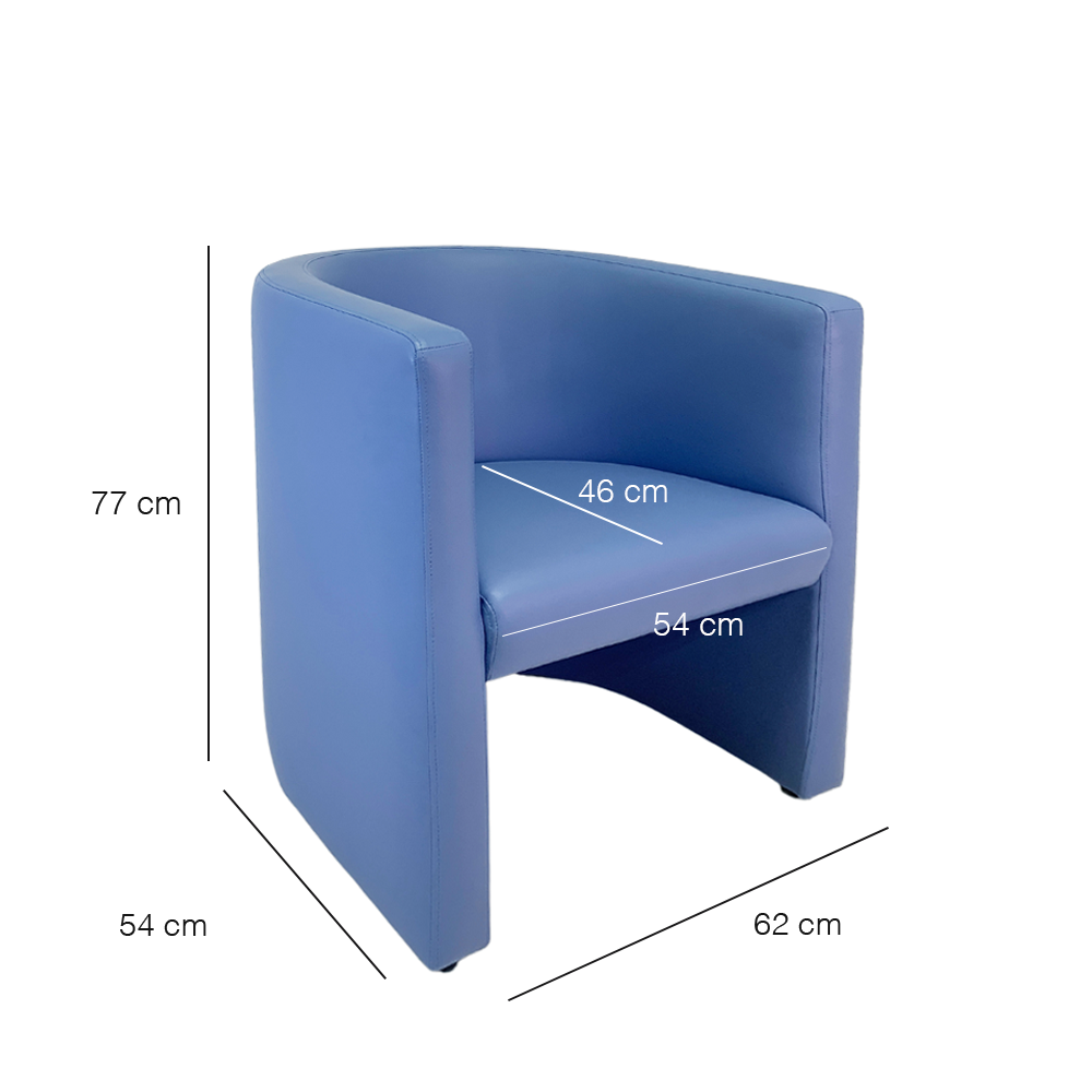 Comfortable Tub Armchair for Living Room - Cozy Lounge Chair for Relaxing, Reading & Napping - Perfect for Home, Office & Dorm Decor