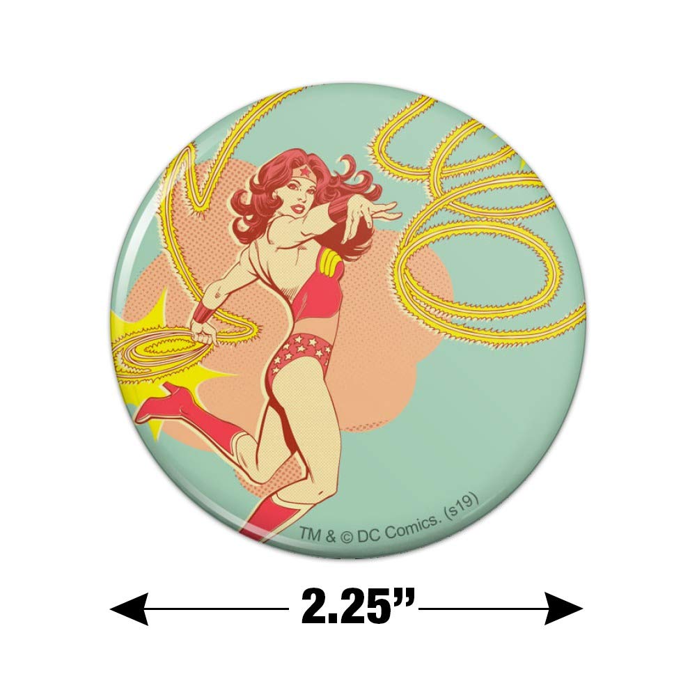 Wonder Woman Golden Lasso Refrigerator Magnet - Superhero Kitchen Decor for Fridge, Office & Dorm Room - Perfect for DC Comics Fans & Home Organization