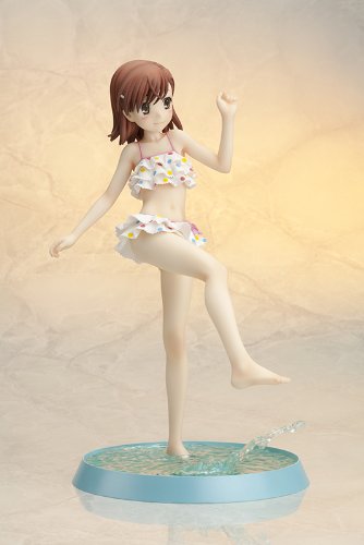 Kotobukiya Mikoto Misaka Beach Side - A Certain Scientific Railgun Anime Figure Statue - Perfect for Anime Collectors & Display in Home, Office, or Gaming Room