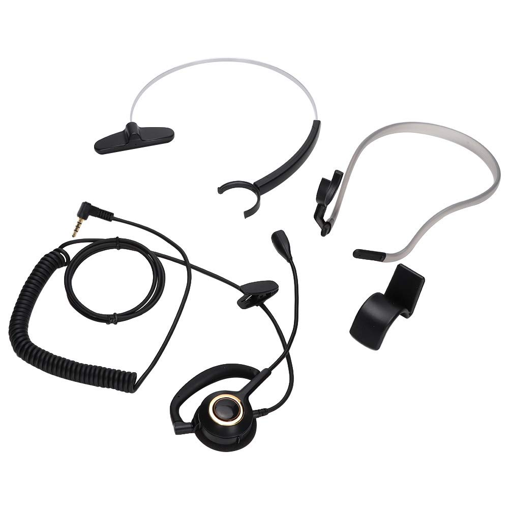 Noise Canceling Call Center Headset with Microphone - 3.5mm Rear Mounted Office Headphones for Customer Service, Compatible with Most Call Center Phones - Perfect for Call Centers, Telemarketing & Remote Work