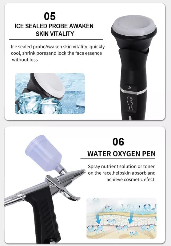 Professional HYDRAFACIAL 10-in-1 Vertical Facial Machine - Hydrofacial Device with Sprayer for Skin Moisturizing & Rejuvenation - Beauty Instrument for Spa, Salon & Home Skincare Treatments
