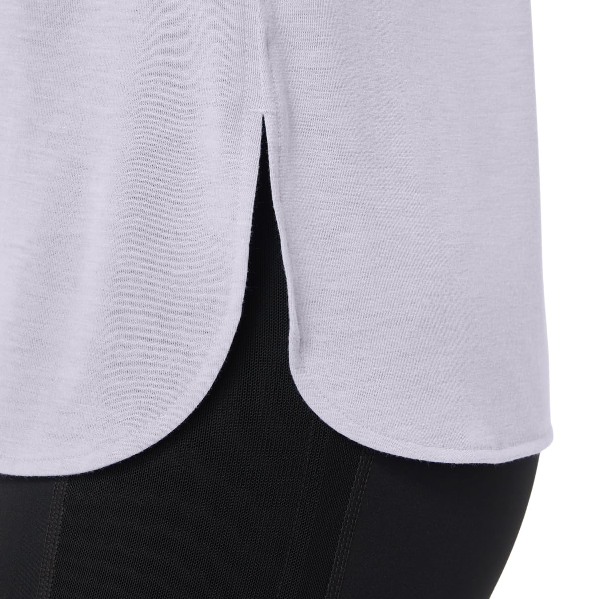 ASICS Women's Heather V-Neck Athletic Top - Lightweight Moisture-Wicking Workout Shirt for Running, Yoga & Gym - Comfortable Breathable Activewear