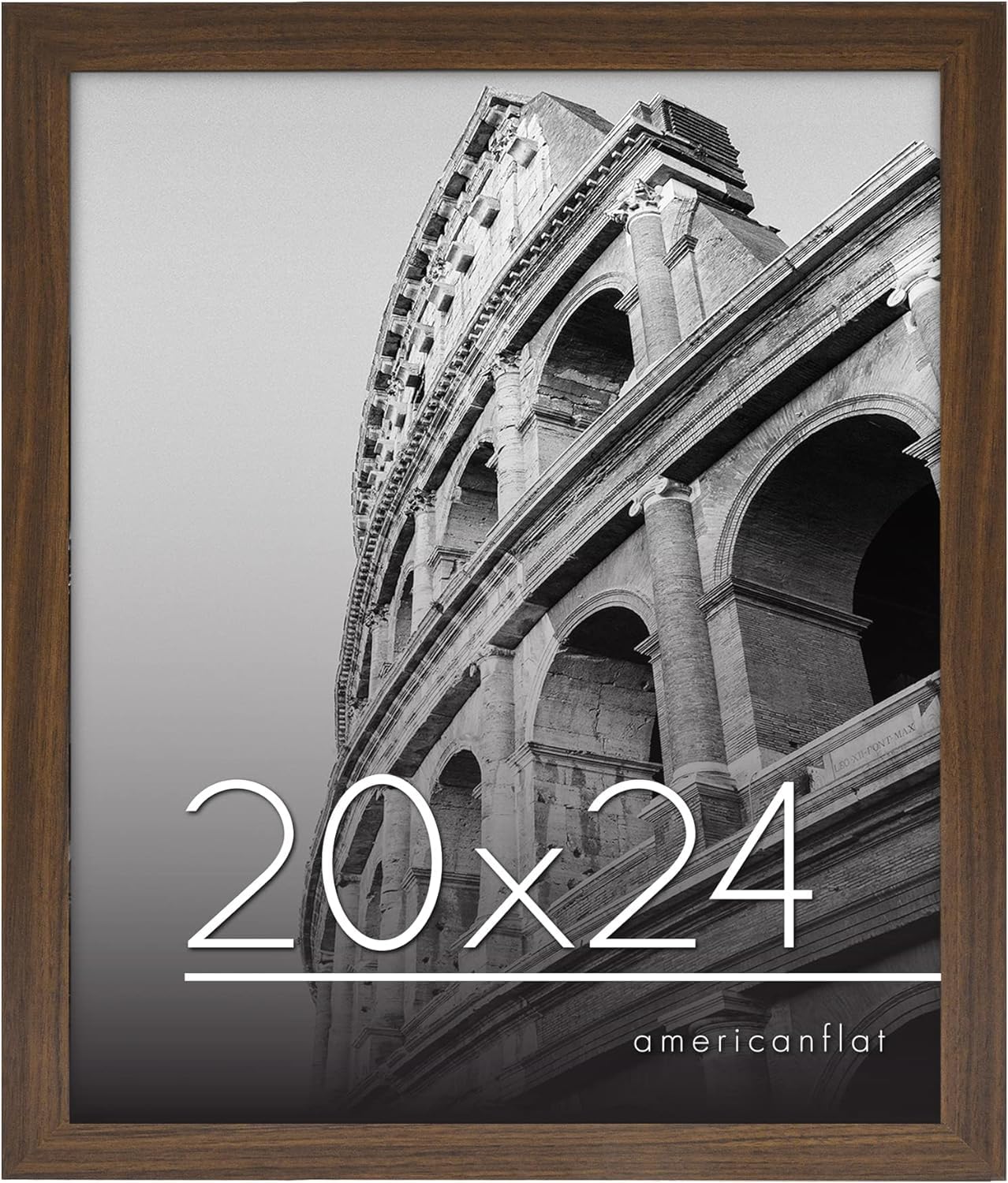 Americanflat 20x24 Wood Picture Frame - Mahogany for Wall Display - Home & Office Decor