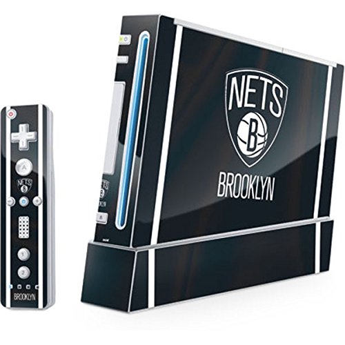 Official NBA Brooklyn Nets Jersey Design Gaming Skin Decal for Wii with Controller - Perfect for Gaming Enthusiasts & Sports Fans
