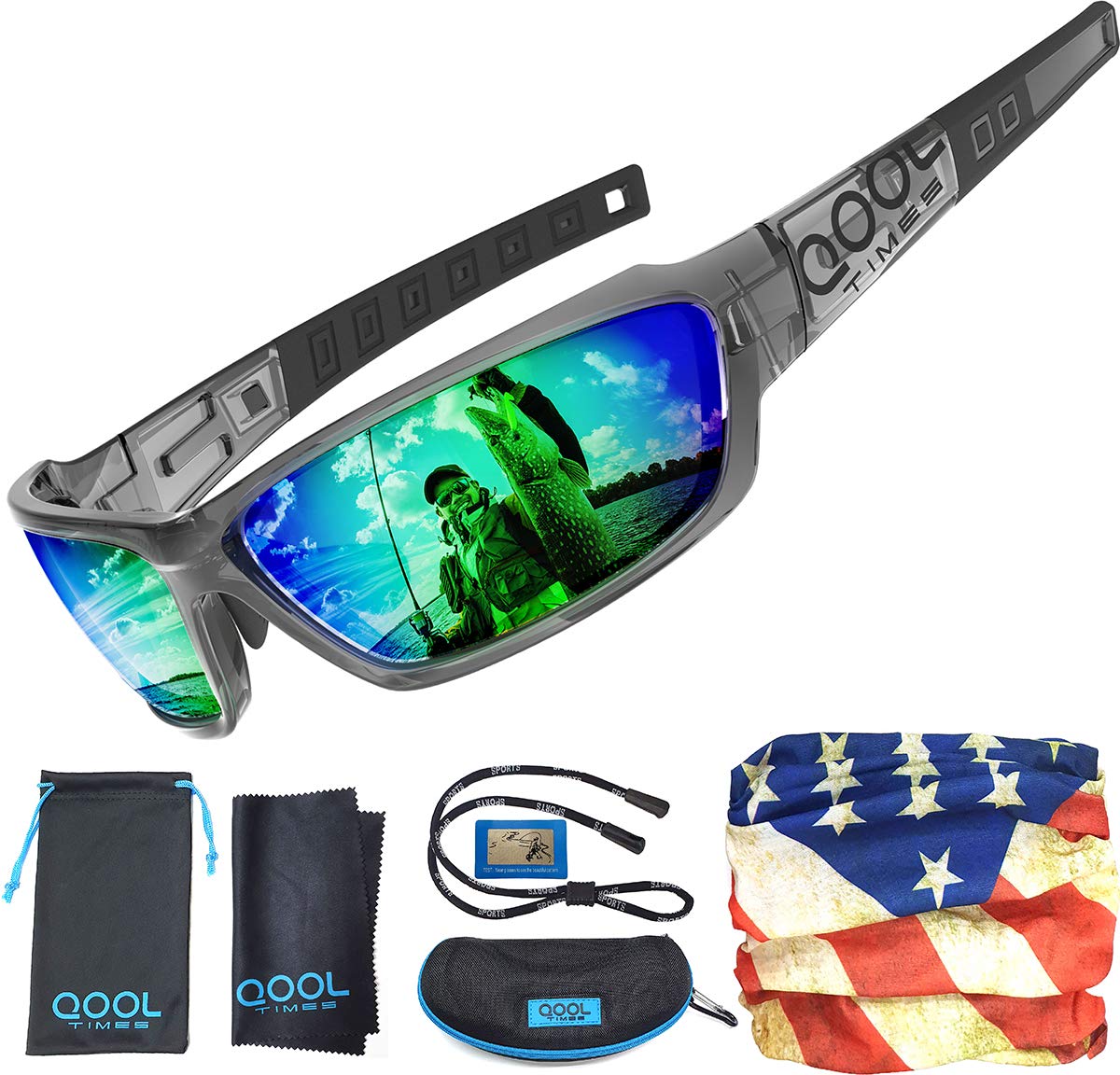 Polarized Fishing Sunglasses for Women & Men - UV Protection, Anti-Glare for Driving, Running, Golf & Cycling - Perfect for Outdoor Sports & Beach Activities