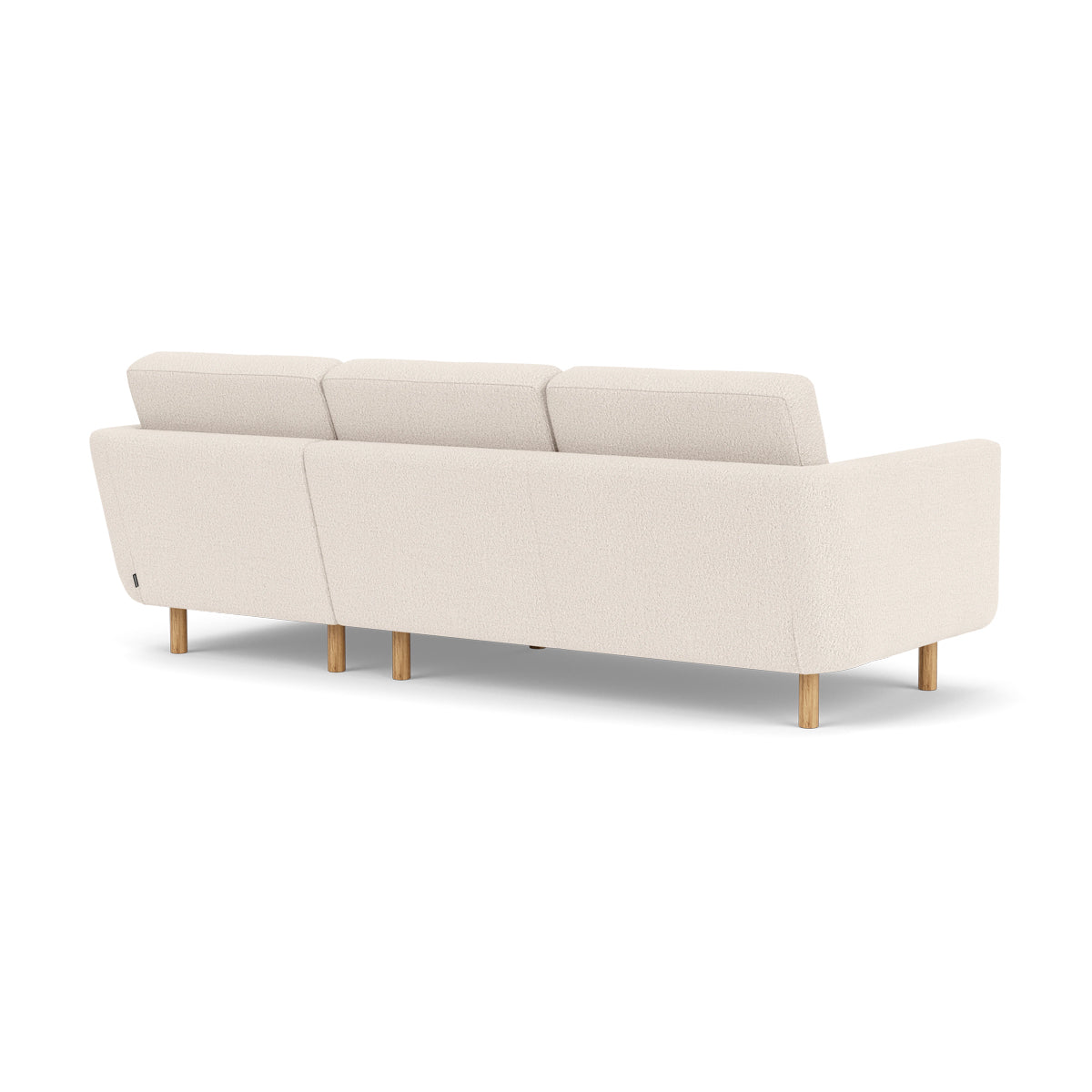 Luxury Conrad Boucle Right Chaise Sofa - Modern Upholstered Sectional Couch for Living Room, Lounge & Home Theater | Soft Chenille Fabric, Comfortable Seating for Family & Guests