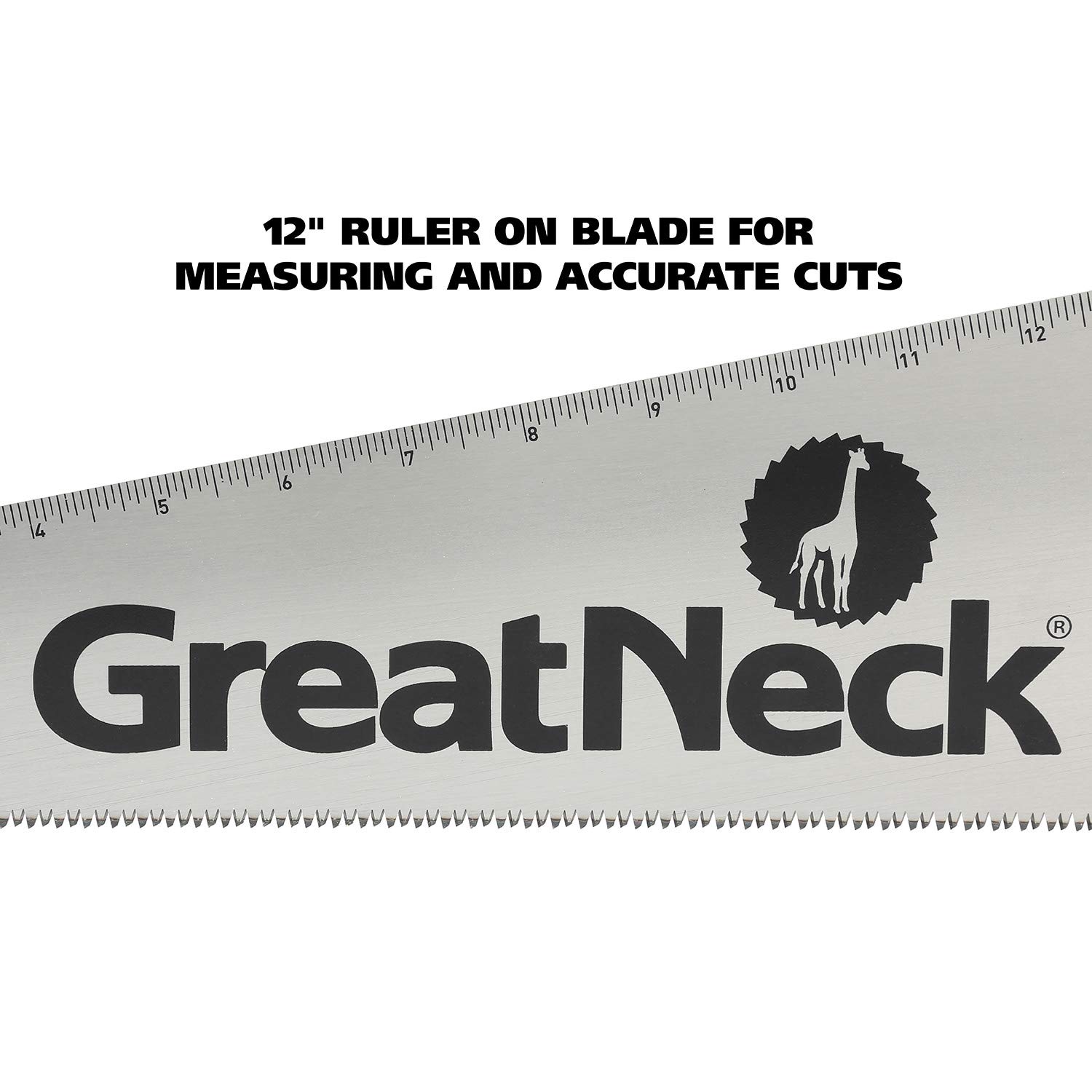 GreatNeck 74001 15 Inch Aggressive Tooth Handsaw - Heavy Duty Wood Saw, Branch Cutter & PVC Pipe Saw | Perfect for Tree Trimming, DIY Woodworking & Outdoor Gardening Projects