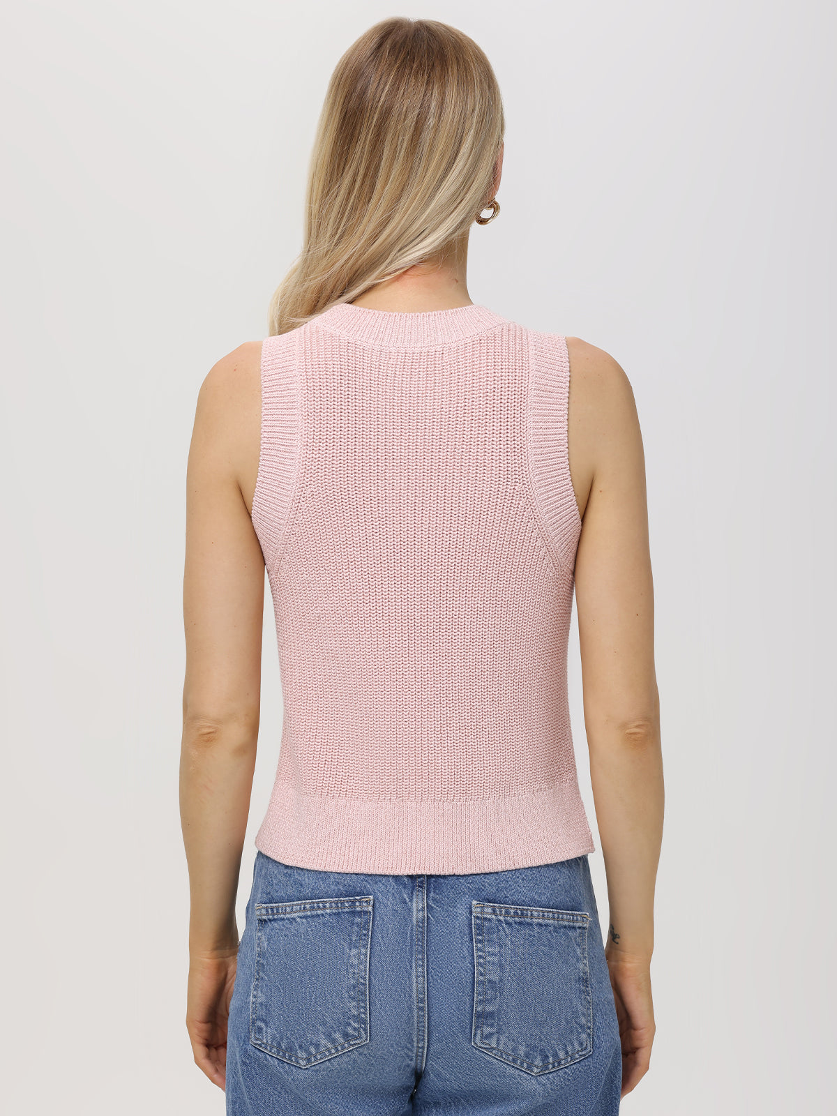 Demi Women's Metallic Crewneck Tank Top - Shiny Casual Sleeveless Shirt for Summer, Gym, and Night Out
