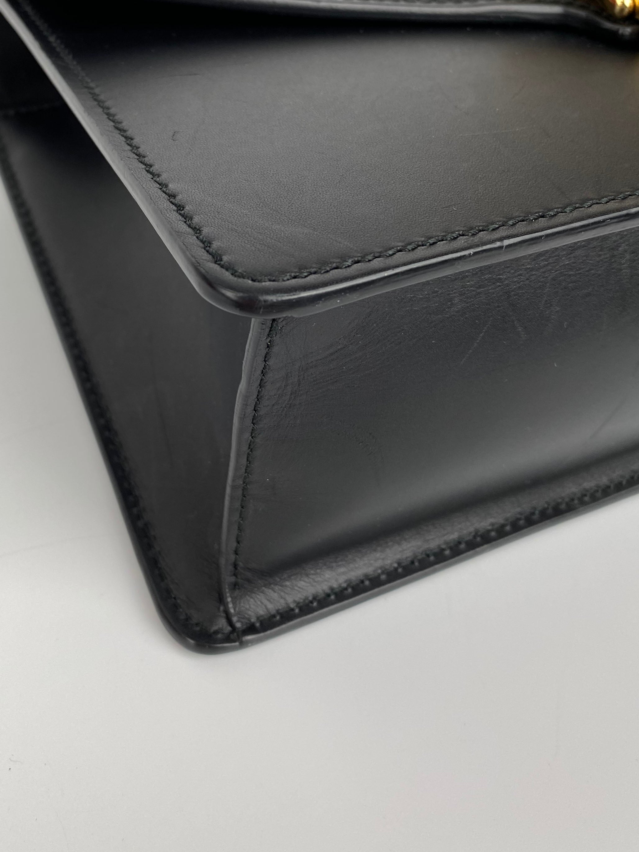 Gucci Black Small Sylvie Bag - Luxury Leather Crossbody Handbag for Women | Perfect for Parties, Dates & Everyday Use