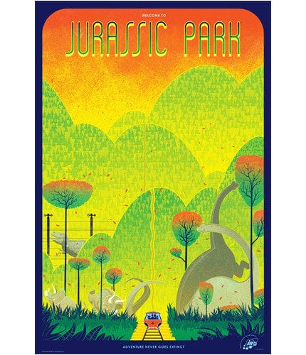 Jurassic Park Kevin Tong Poster - Premium Dinosaur Movie Art Print for Home & Office Decor - Perfect for Movie Fans, Collectors & Gift Giving