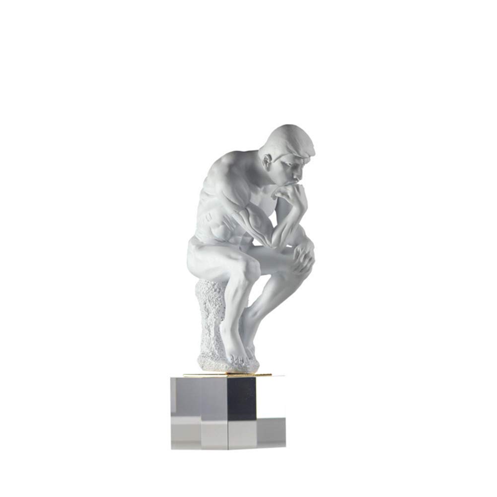 Rodin Thinker Statue - Premium Resin Sculpture for Home & Office Decor | Classic Thinker Figurine for Bookshelf, Desk, or Gift Collection | Elegant Art Display for Living Room, Study, or Workspace